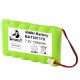 Batterie BAT301179 BatSecur NiMH 7,2V 1300mAh pour alarme Visonic Powermaster30 ref 103-301179