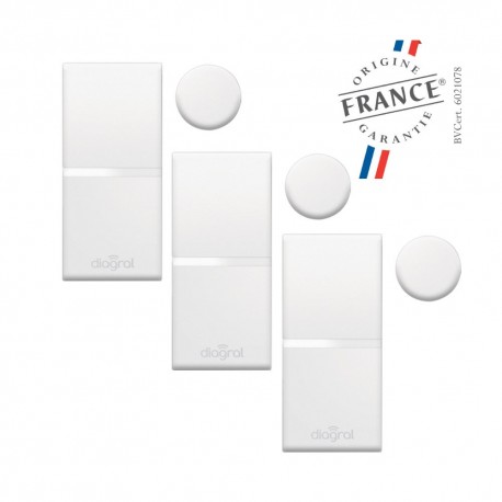 Lot de 3 détecteurs d'ouverture miniatures DIAG39APX