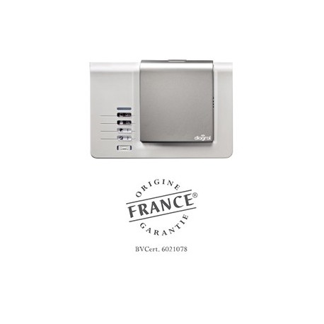 Clavier vocal lecteur de badge DIAG45ACK (façade titane incluse) + badge de couleur taupe