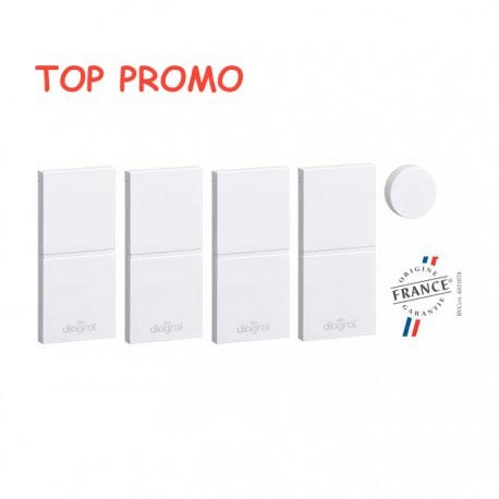 Lot de 4 détecteurs d'ouverture miniatures DIAG39APX
