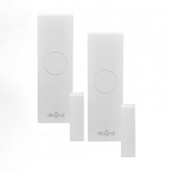 Lot de 2 détecteurs d'ouverture blancs MagShield DIAG32BPX